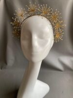 HB10019 - Gold Headband With Diamond - Image 2