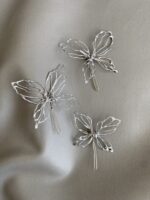 HC100431 - Butterfly Haircomb - Silver