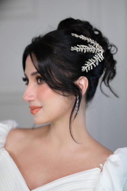 HC100429 - Diamond Haircomb - Silver