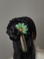 HC100651 - Flowers Green Haircomb - Image 5