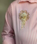 BC104794 - Luxe Pearl Waterfall Brooch - Image 3