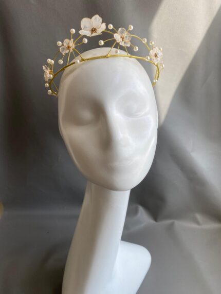 HB10086618 - Flowers Headband Headpiece - Gold