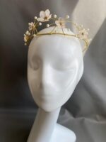 HB10086618 - Flowers Headband Headpiece - Gold - Image 2