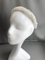 HB10086611 - Pearl Headband, Bridal Headband - Image 2