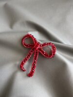 BC1005581 - Bow Crystal Brooch - Red - Image 5