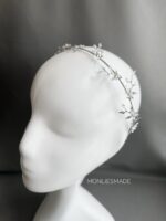 HB10086616 - Floral Headband - Silver - Image 2