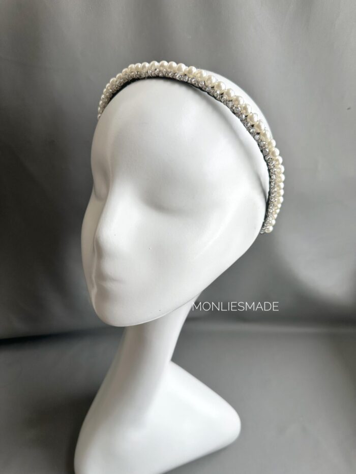 HP10086613 - Pearl Headband - White - Image 2