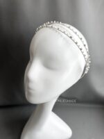 HB10086617 - Diamond Headband 2 Layes - Silver
