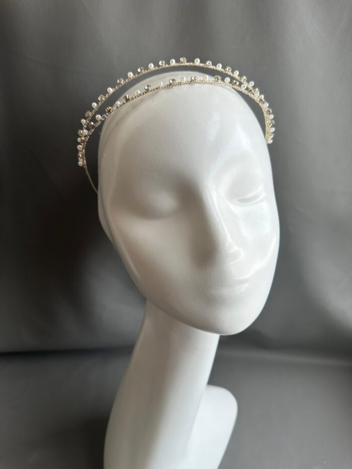 HB10086617 - Diamond Headband 2 Layes - Silver - Image 3