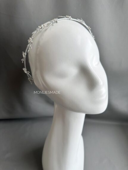 HB10086616 - Floral Headband - Silver