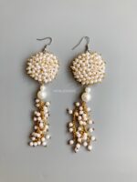 ER104657 - Pearl Earrings - Gold - Image 2
