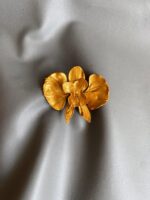 BC1008722 - Flowers Orchid Haircomb/Brooch - Gold - Image 3