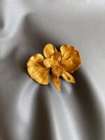 BC1008722 - Flowers Orchid Haircomb/Brooch - Gold - Image 2