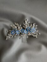 HC100751 - Flowers Blue Haircomb - Image 2