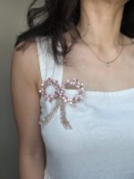 BC1004883 - Flowers Bow Brooch/Haircomb - Image 2