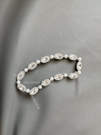 HC1009881 - Diamond Haircomb Ponytail - Silver