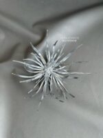 BC100659 - Handmade Flowers Brooch - Silver