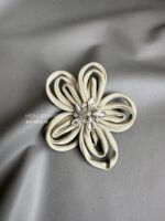 BC100616 - Flowers Fabric Brooch - Green