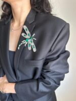 BC100719 - Dragonfly Diamond Brooch - Image 3