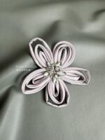 BC100618 - Flowers Fabric Brooch - Lilac
