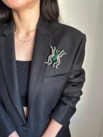 BC100918 - Spider Diamond Brooch - Image 3