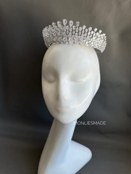 HD1006451 - Diamond Crown Wedding Bride - Silver
