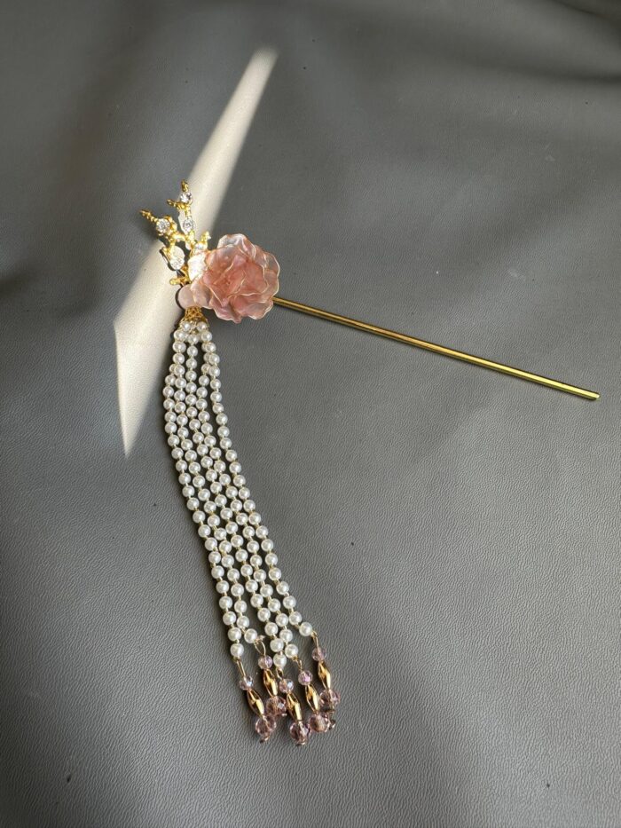 HP1007551 - Flowers Nude Sangjit Hairpins - Image 1