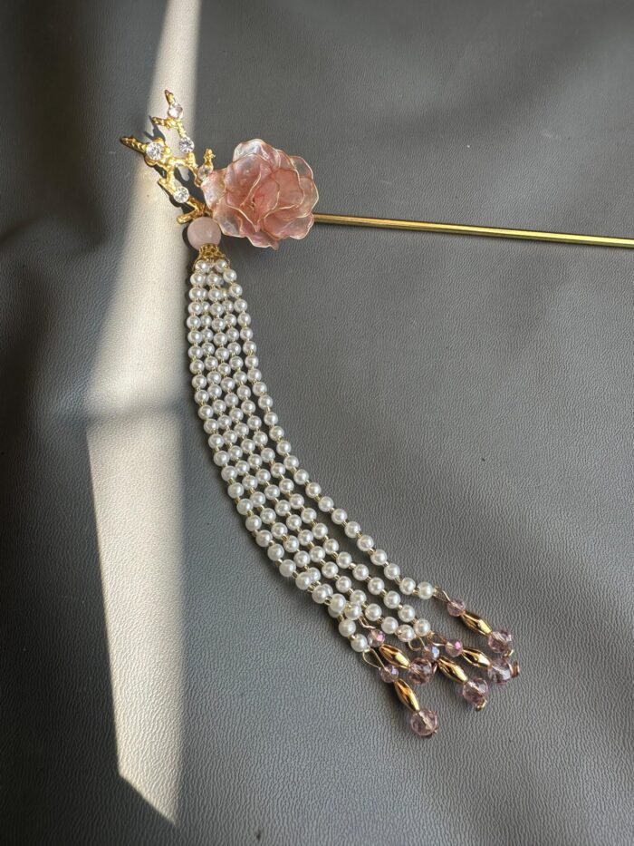 HP1007551 - Flowers Nude Sangjit Hairpins - Image 2