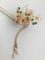 HP1006117 - Flowers Sangjit Hairpins - Peach