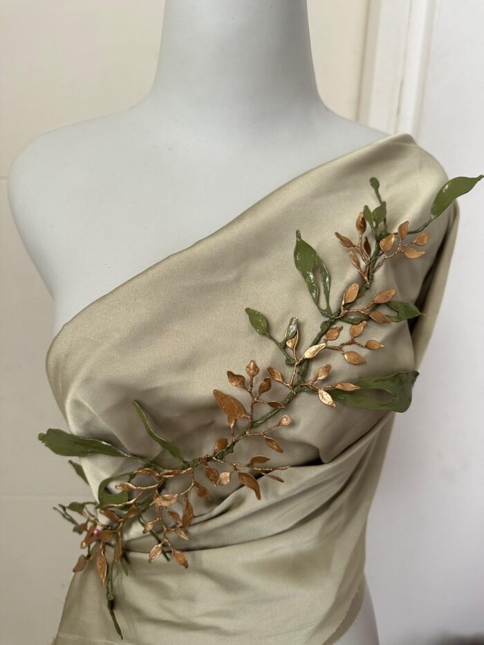 BC1007262 - Leaf Handmade Dress Brooch - Image 3