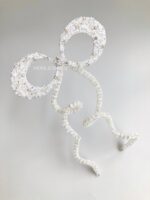 bc109218 - Bow Beadding Dress Brooch - Silver