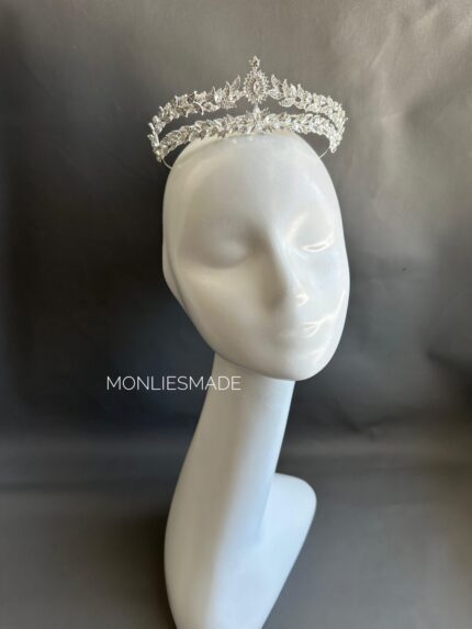 HD108227 - Diamond Crown Wedding Bride - Silver