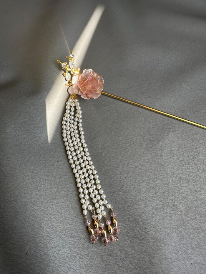 HP1007551 - Flowers Nude Sangjit Hairpins - Image 3