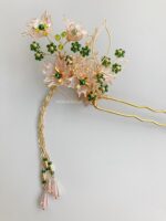 HP1006117 - Flowers Sangjit Hairpins - Peach - Image 2