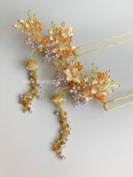 HP1752 - Flowers Hairpins Tusuk Konde - Gold