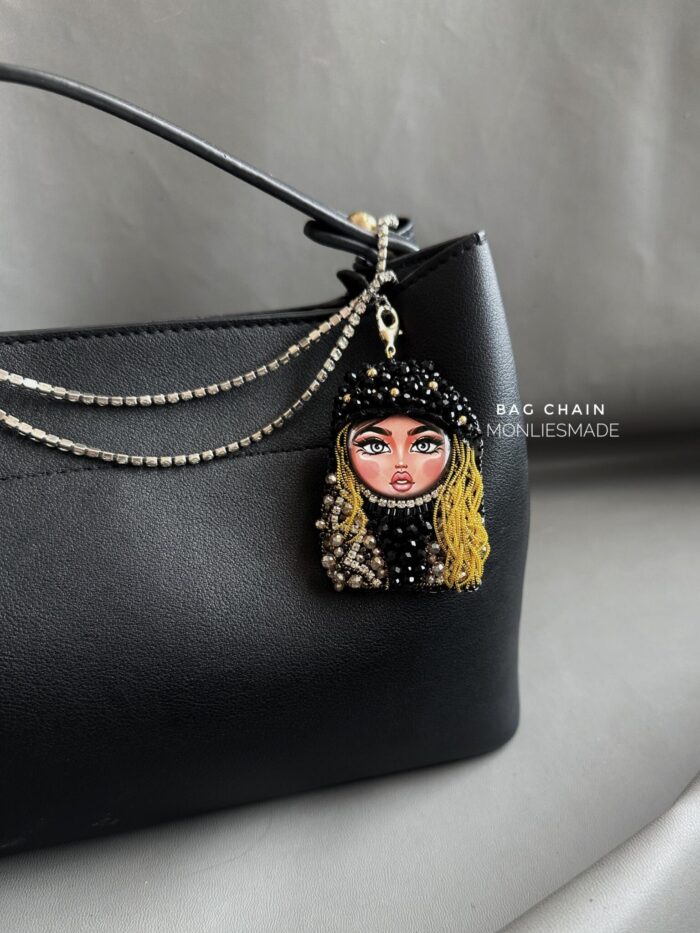 BC1004972 - 2 in 1 Handmade Keychain Brooch Bretz Girl - Image 2