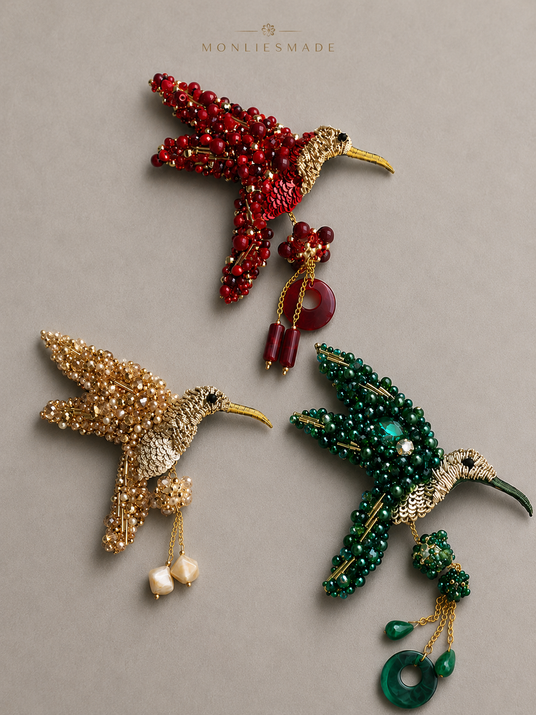 Jul 29, 2026, 02_22_30 PM BC1003581 – Scarlet Hummingbird Brooch - Image 1