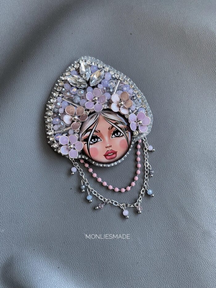 BC1007512 - Flowers Brooch With Diamond - Image 4