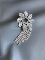 BC1007511 - Diamond Brooch - Silver - Image 2