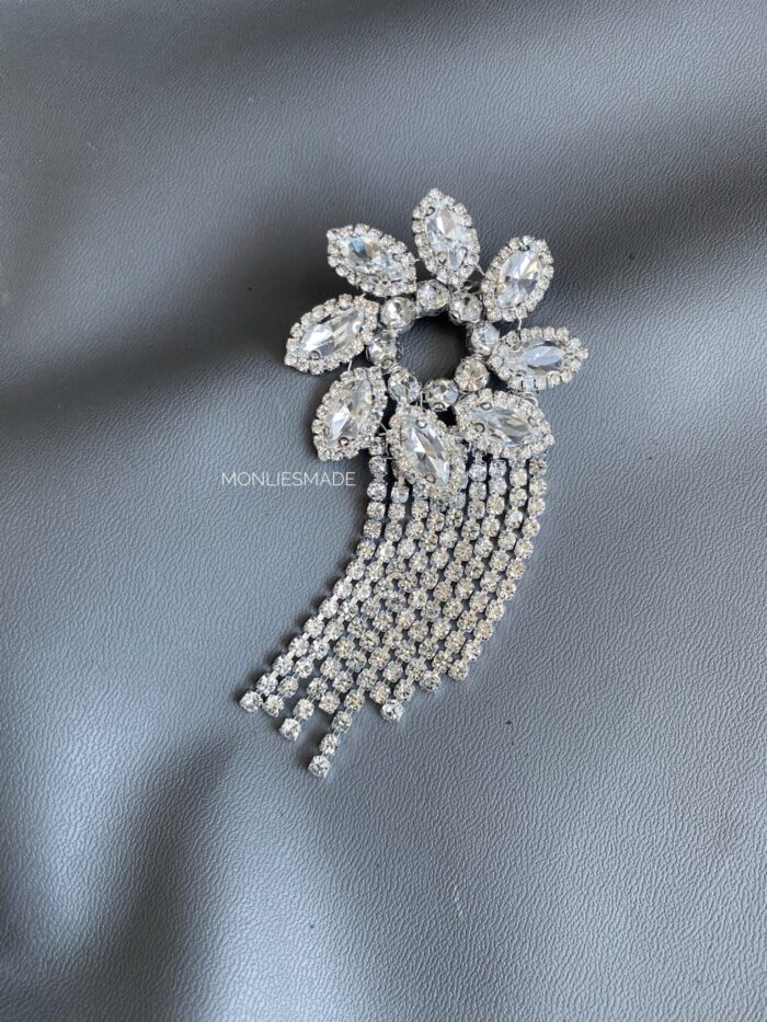 BC1007511 - Diamond Brooch - Silver - Image 2