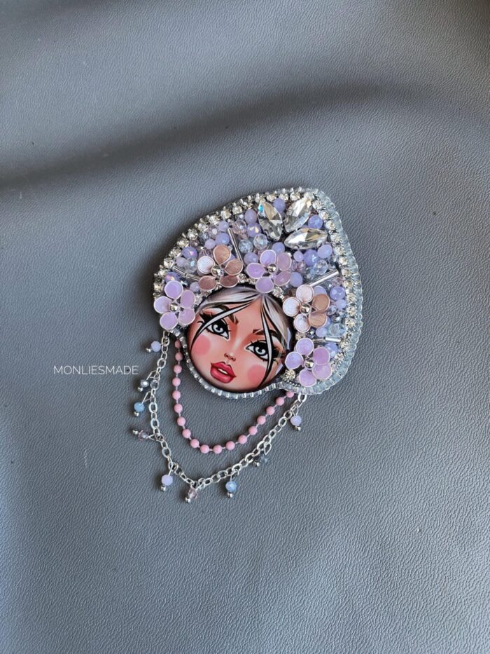 BC1007512 - Flowers Brooch With Diamond - Image 5