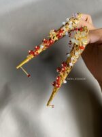 1009114 - Finger Sangjit Accesory With Flowers - Gold