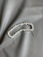 HC200826 - DIamond with Pearl Haicomb - Silver - Image 3