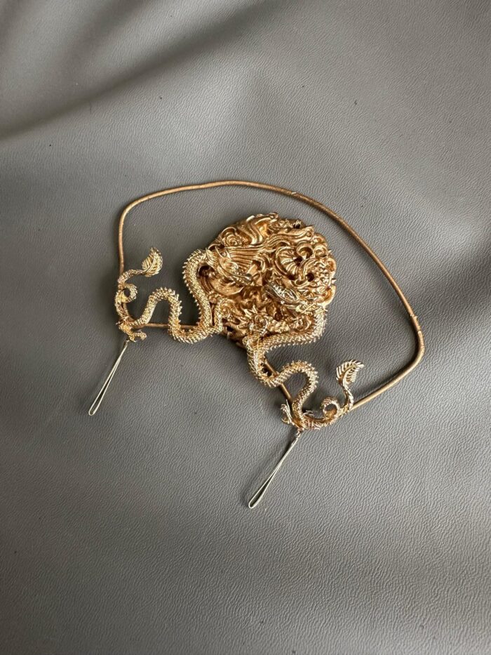 HC1008213 - Jade Haircomb - Gold - Image 3