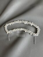 HC200826 - DIamond with Pearl Haicomb - Silver