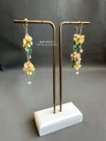 ER100211 - Yellow Flowers Earrings