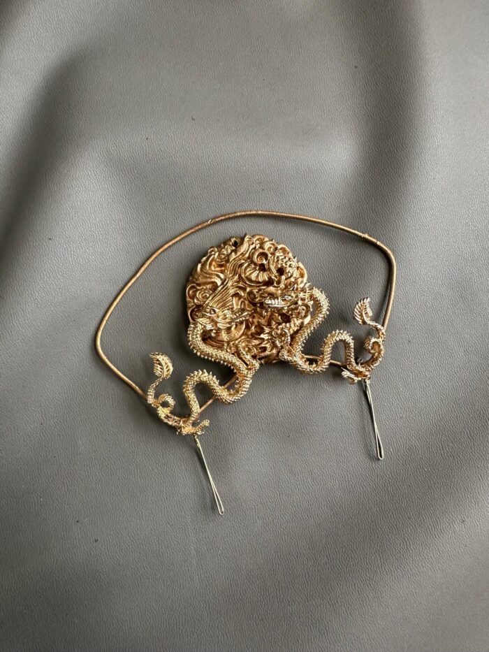 HC1008213 - Jade Haircomb - Gold - Image 2