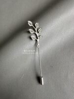 BC20025 - Leaf Lapel Pins / Tuspin Brooch - Silver