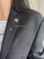 BC20027 - Flower Lapel Pins / Tuspin - Silver - Image 2