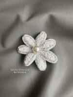 BC1005918 - Flower Haircomb - White